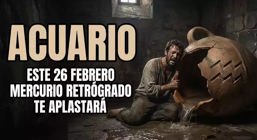 Acuario Alerta de caos por Mercurio retrógrado este 26 de febrero.
