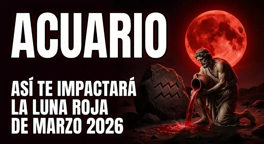 ACUARIO LUNA ROJA MARZO 2026